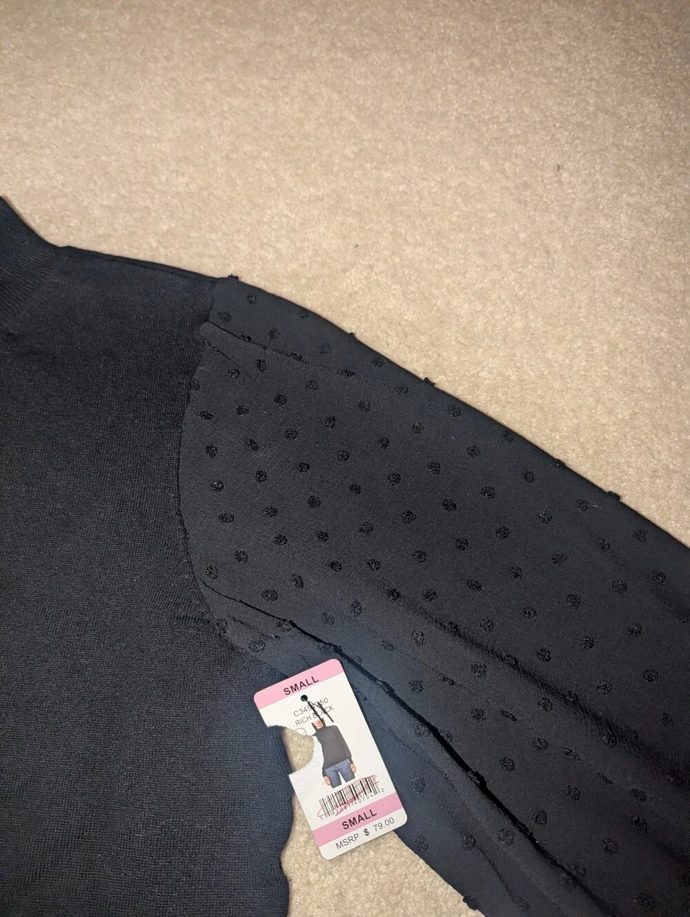 Nwt Vince Camuto Black Top Sz S